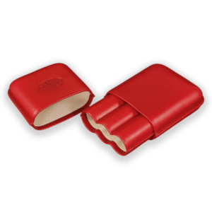 Siglo Lizard Print Leather 3 Cigar Case